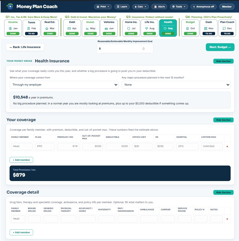 Money Decoder – Goals