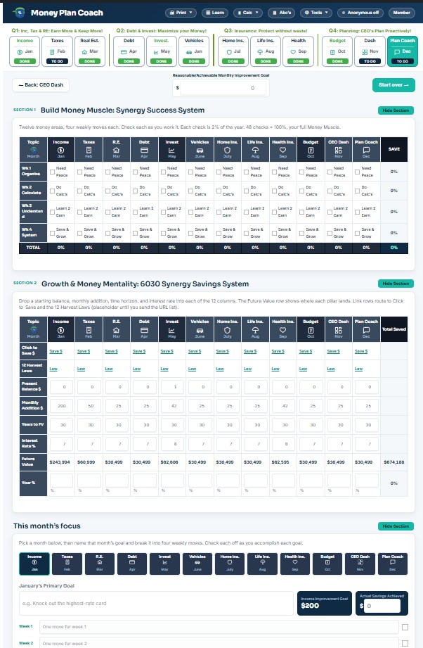Money Decoder – Plan Coach